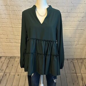 Elegant Green Women's Top